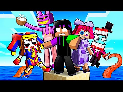 Locked on ONE ISLAND BLOCK with POMNI, JAX, RAGATHA, and CAINE! (The Amazing Digital Circus)