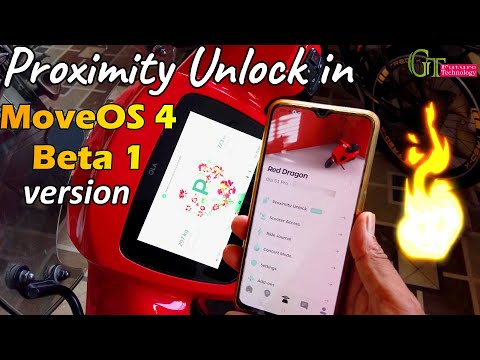 Proximity Unlock in ola MoveOS 4 beta 1 update | how proximity unlock works in MoveOS 4.0 80p beta