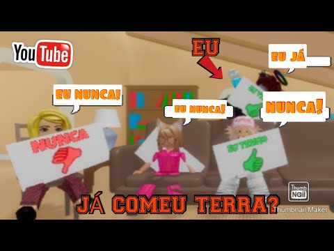 Eu nunca e eu já no Roblox!