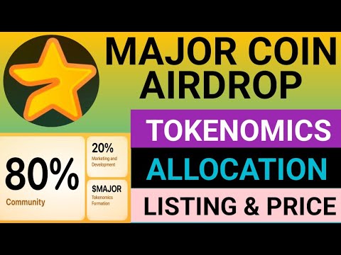 Major Airdrop Tokenomics Released | Major Coin Launch Date | Major Coin Price | Major Mining Update