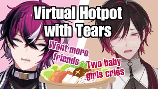 【彩虹社NIJISANJI EN】Doppio and Ver had a virtual hotpot on Christmas with tears