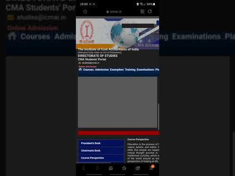 CMA DEC 2020 EXAMs (Recounting of Marks) Subject Verification Window Opened #Shorts