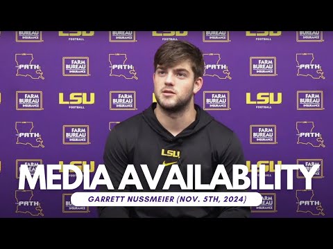 Garrett Nussmeier Media Availability (Nov. 5, 2024)