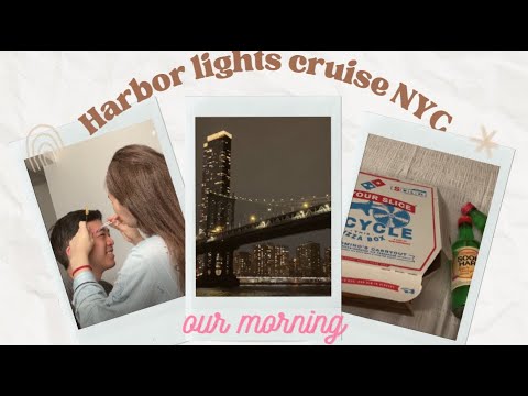 eng/rus [AMWF] Our morning (plucking his eyebrows )+ Harbor lights cruise NYC | International couple