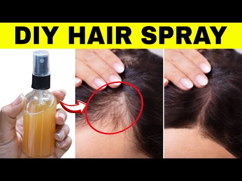 1 Ingredient Hair Spray To Stop Hair Fall , Get silky shiny hair