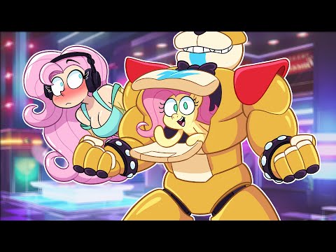 FLUTTERCHAN AND FLUTTERSHEE PLAY FNAF SECURITY BREACH | She RUINS EVERYTHING!