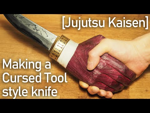 重面春太の呪具、作ってみた。 / Making a Cursed Tool style knife from [Jujutsu Kaisen]