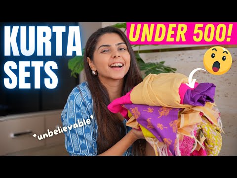 *UNDER 500* Kurta Sets on Myntra! 🤯| Ishita Khanna