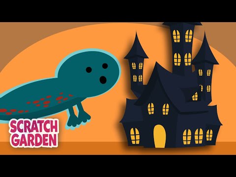 Salamander vs. The Haunted House! | Scratch Garden