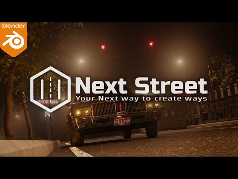 Next Street V3 - How to make roads in blender tutorial