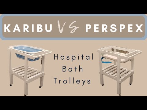 The Karibu VS Perspex Hospital Bath Trolley