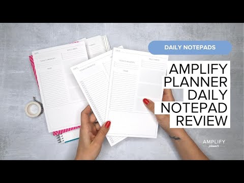 Amplify Planner Daily Notepad Review