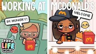 Working at MCDONALDS *I QUIT* 🙄 || *WITH VOICE 🔊* || Toca Life World Roleplay 🌎