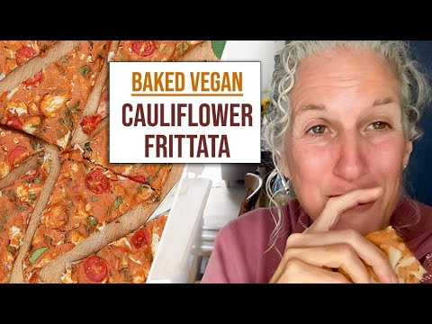 Baked Cauliflower FRITTATA - egg-free, vegan, gluten-free