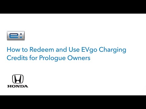 Honda Prologue | Redeem and Use EVgo Charging Credits