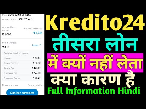 Kredito24 Loan Company से में तीसरा लोन क्यों नहीं लेता क्या कारण है फुल जानकारी हिंदी में