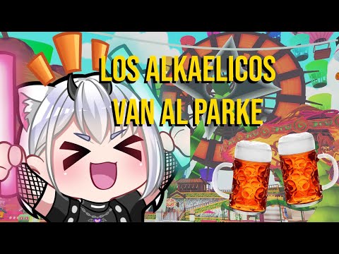 VTUBER BORRACHA EN LA PARKE | ft. alkaelicos | vrchat/tomar/parke de diversiones/vr