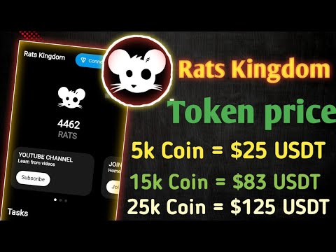 Rats Kingdom মাইনিং শুরু করুন | Rats kingdom launch | Rats kingdom Airdrop