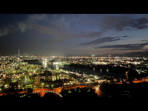 四日市コンビナートで最高の工場夜景 #Shorts #カップル旅行