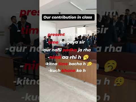 Our contribution in class😂 | #trending #minivlog #bamscollegelife #ayurveda #ytshorts #pushpa2#song