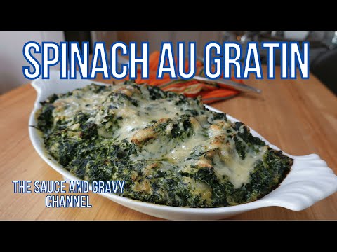 Spinach Au Gratin | How to Make Spinach Au Gratin | Creamed Spinach | Christmas Side Dish Recipe