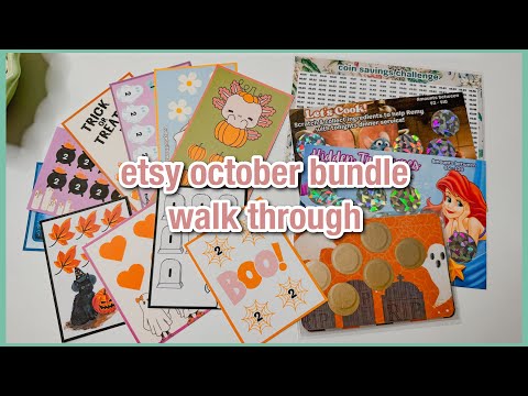 october monthly etsy bundle walk through | budgetwithamanda