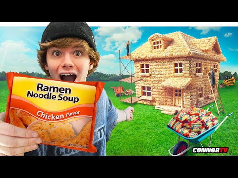 I Built a House Out of Ramen Noodles!