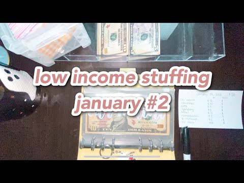 cash envelope stuffing | january #2 | low/variable income budget | sinking funds