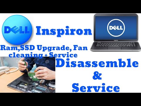 How to disassemble & clean dell inspiron 15R 5520, 7520, 1518, 1818 ! Dell inspiron ram, SSD Upgrade