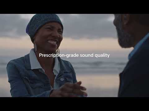 Sony's C10 over-the-counter hearing aid with leading sound quality in a small, sleek modern design