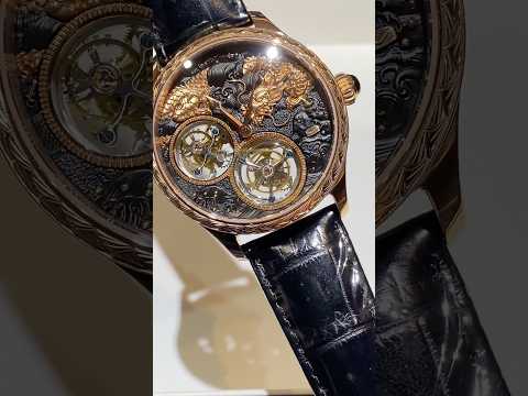 Sea-Gull Gold Watch. Double Tourbillon. Jiu Loong Tu. Ref. 618.98.8839 海鸥金表  九龙图  双陀飞轮