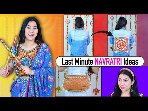 Last Minute Navratri 🪔 DIY - No Stitching 🧵 | Anishka Khantwaal |