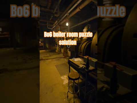 Bo6 boiler room puzzle solution #blackops6 #callofduty