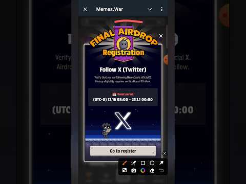 MemesWar update | Final airdrop registration | #memeswar #update #final #airdrop #registration #FREE