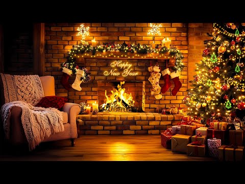 Cozy Christmas Fireplace 12 Hrs 🎄🔥 Crackling Fire with Burning Logs | Merry Christmas 2025