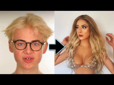 BOY TO GIRL MAKEUP TRANSFORMATION FISHY DRAG | Jake Warden