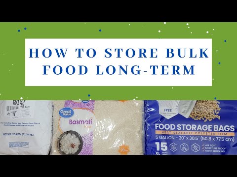 How to store bulk dried food items