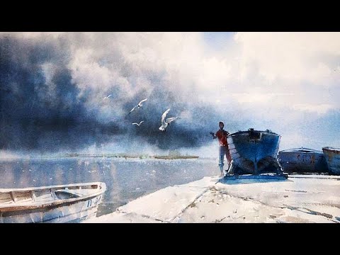 Акварельные пейзажи художника Сергея Темерева