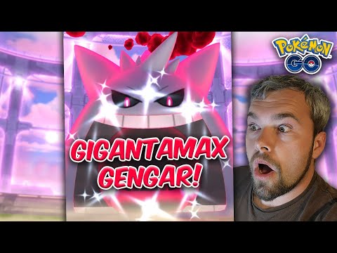 Gigantamax Gengar is WAY EASIER! Shiny Gmax Gengar Hunt! (Pokémon GO Halloween)