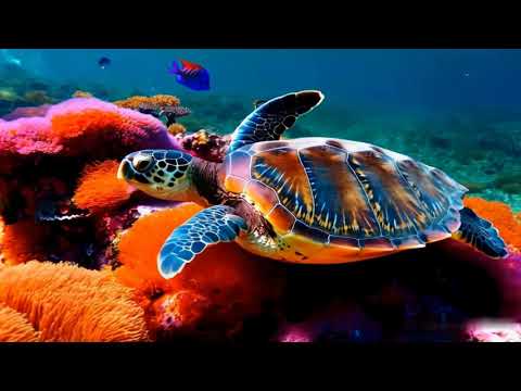 Underwater Wonders: Sea Turtle, Shark, Octopus, Seahorse, and Crab!