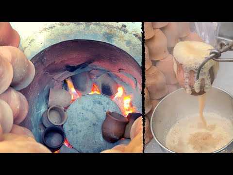 Ancient method of making Chai Tea - Street Food Pakistan