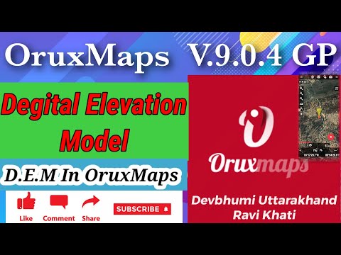 D.E.M In OruxMaps || Degital Elevation Model in Oruxmaps || new version Oruxmaps || Letest Oruxmaps