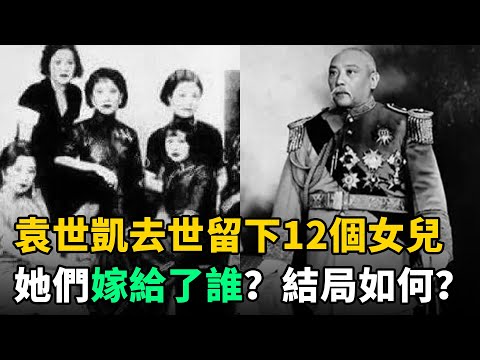 袁世凱1916年去世，留下12個漂亮女兒，她們都嫁給了誰？結局又如何呢？