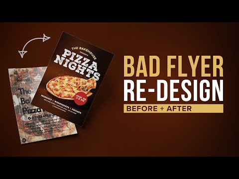 Bad Flyer Re-Design  I  Graphic Design Tutorial