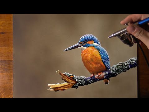 How to draw a bird 🐦 - Time Lapse (long version)