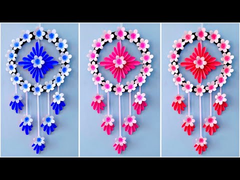 Easy and Quick Paper Wall Hanging Ideas / A4 sheet Wall decor / Cardboard  Reuse /Room Decor DIY