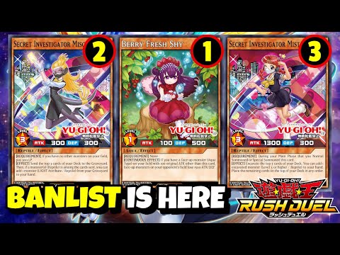 Rush Duel January 1st, 2025, BANLIST IS HERE - Yu-Gi-Oh Rush Duel