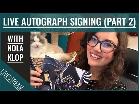 LIVE Autograph Print Signing with Nola Klop - Voice Actor of V from Murder Drones (PART 2)