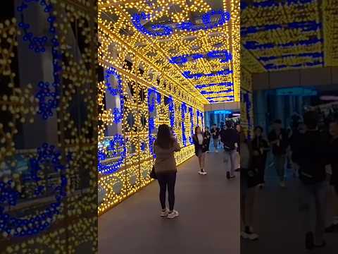 Christmas tunnel lights 2024 new Taipie City Taiwan