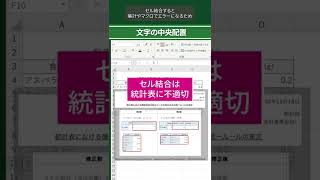 総務省NG！エクセルのセル結合は使っちゃダメ！【Excel超入門】#shorts